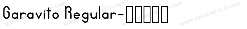 Garavito Regular字体转换